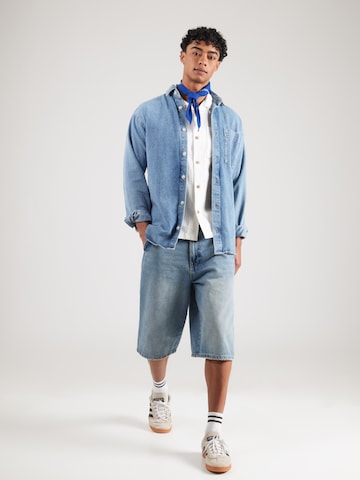 INDICODE JEANS Regular Fit Paita 'Drill' värissä valkoinen