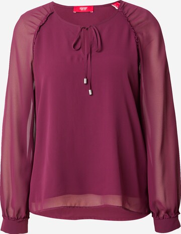 ESPRIT Blouse in Rood: voorkant