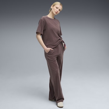 PUMA Loosefit Broek 'Essentials Elevated' in Lila