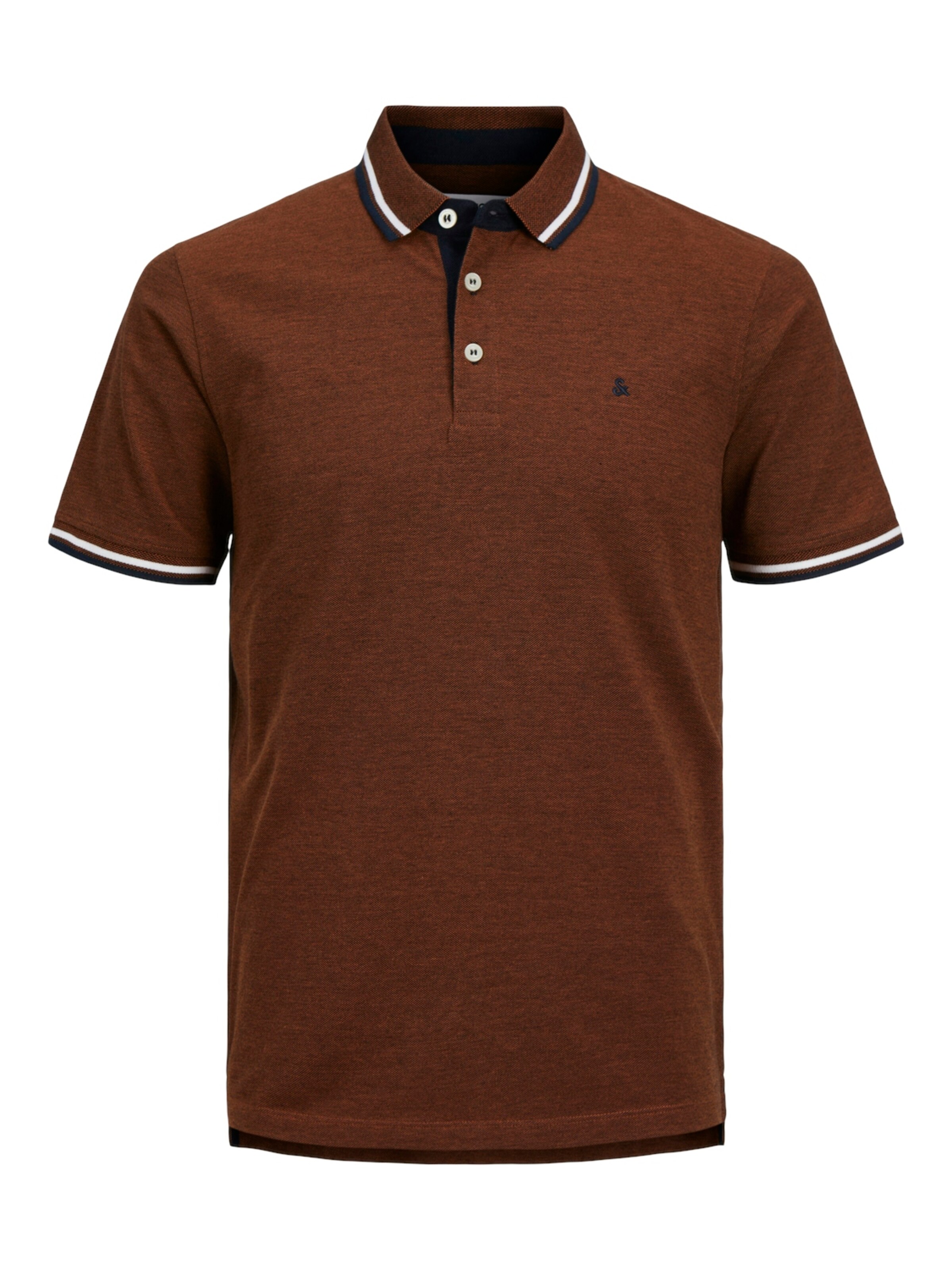 JACK & JONES Majica 'JJEPaulos' | rjava barva