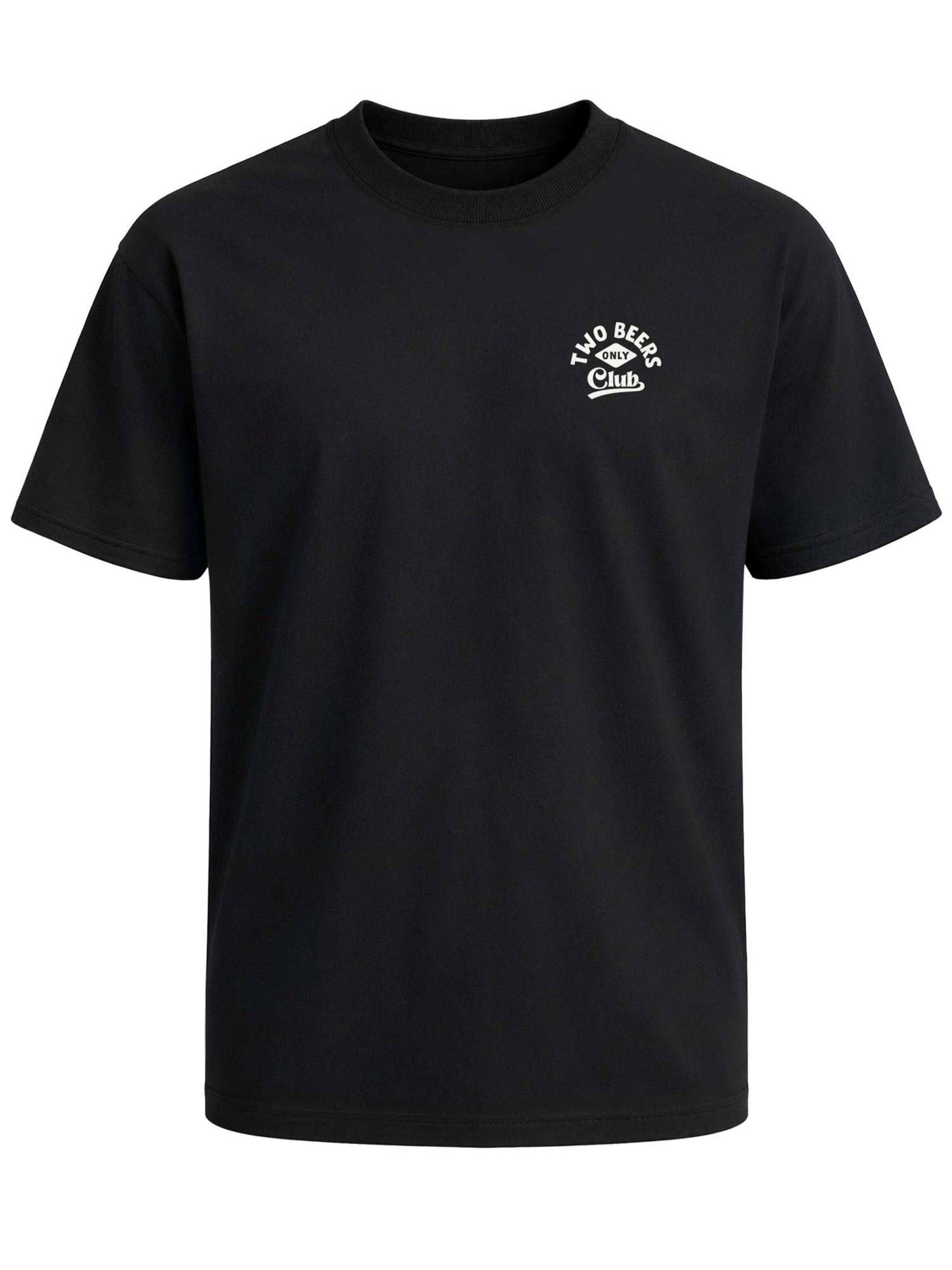 Neverless Shirt 'Two Beers only' in Black