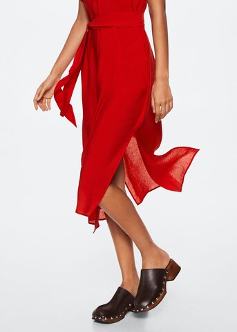Robe-chemise 'Pampa2' MANGO en rouge