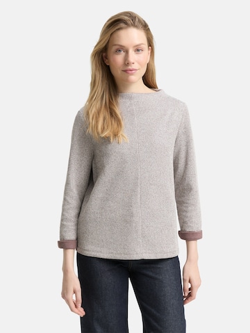 TOM TAILOR Sweatshirt in Bruin: voorkant
