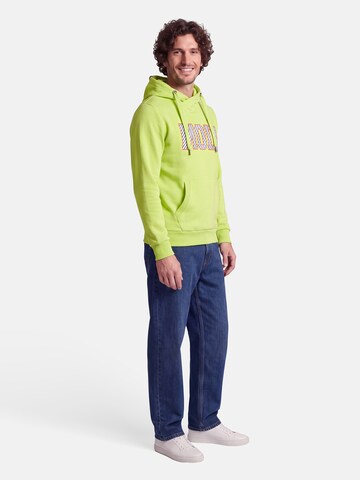 salzhaut Sweatshirt 'Heff - Moin' in Green: side