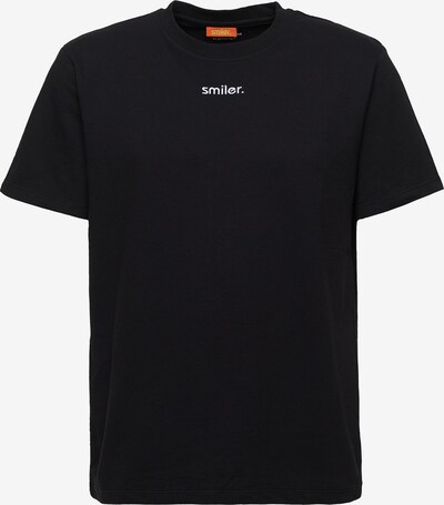 smiler. Shirt 'laugh.' in schwarz / weiß, Produktansicht