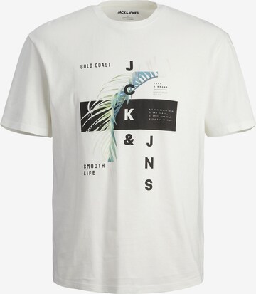 Maglietta 'JJCLARC' di JACK & JONES in bianco: frontale