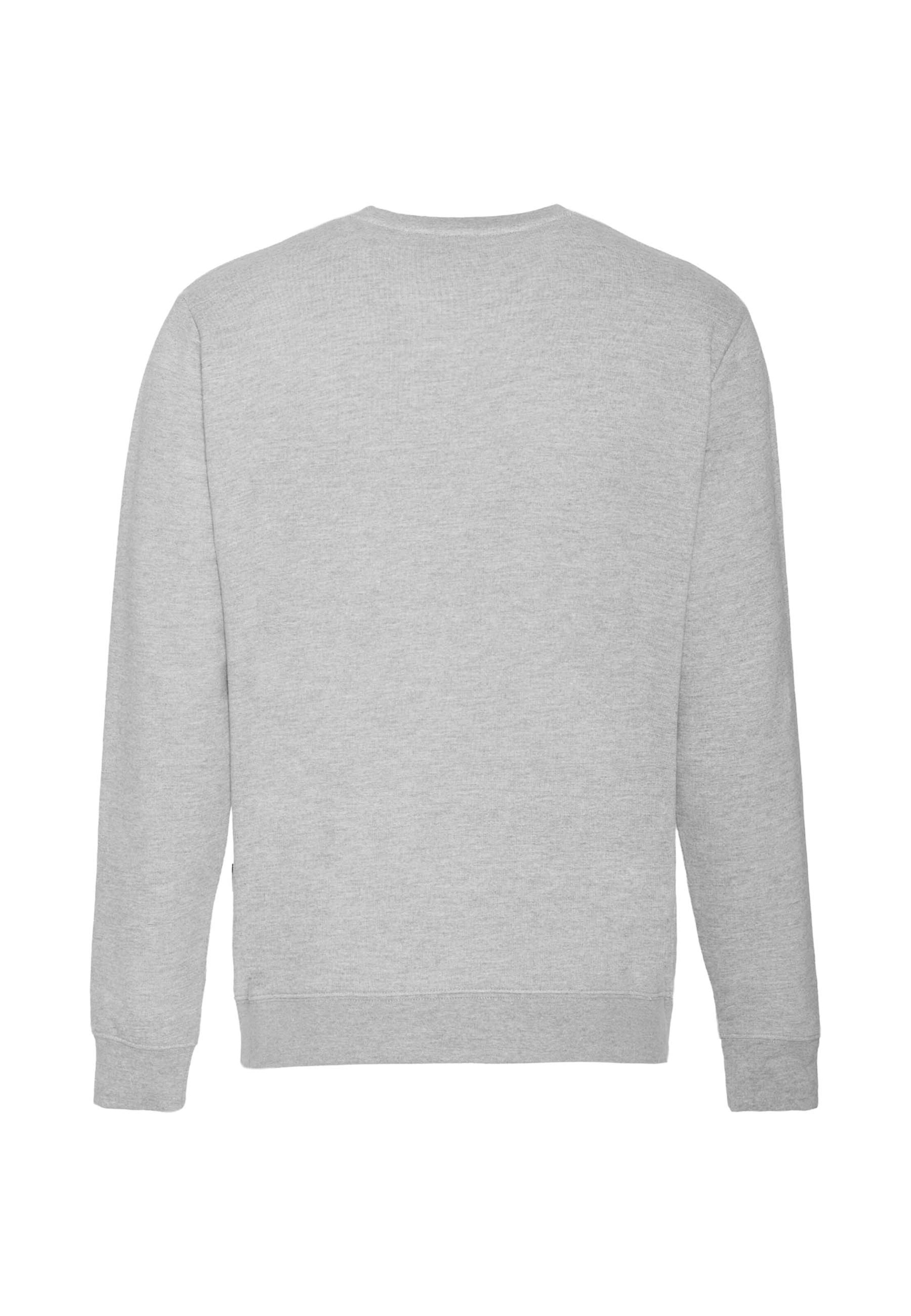 Oldskull Sweatshirt 'ASIAN SECRET OWL SKULL' in Grau