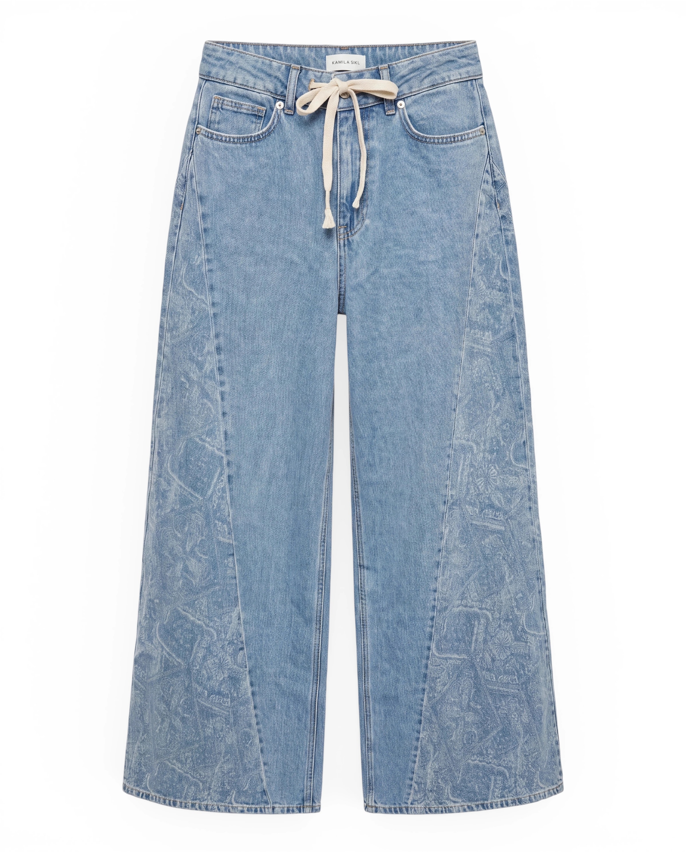Kamila Šikl Jeans in 25 in de kleur Blauw / Wit, Productweergave