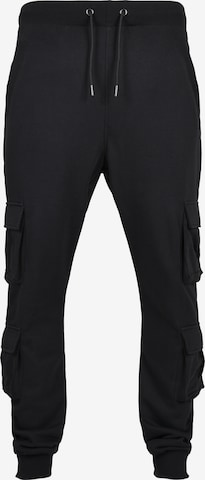 Urban Classics Cargo Pants in Black: front