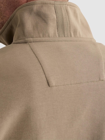 Sweat-shirt 'Sweatshirt with half-zip and badge' PME Legend en vert