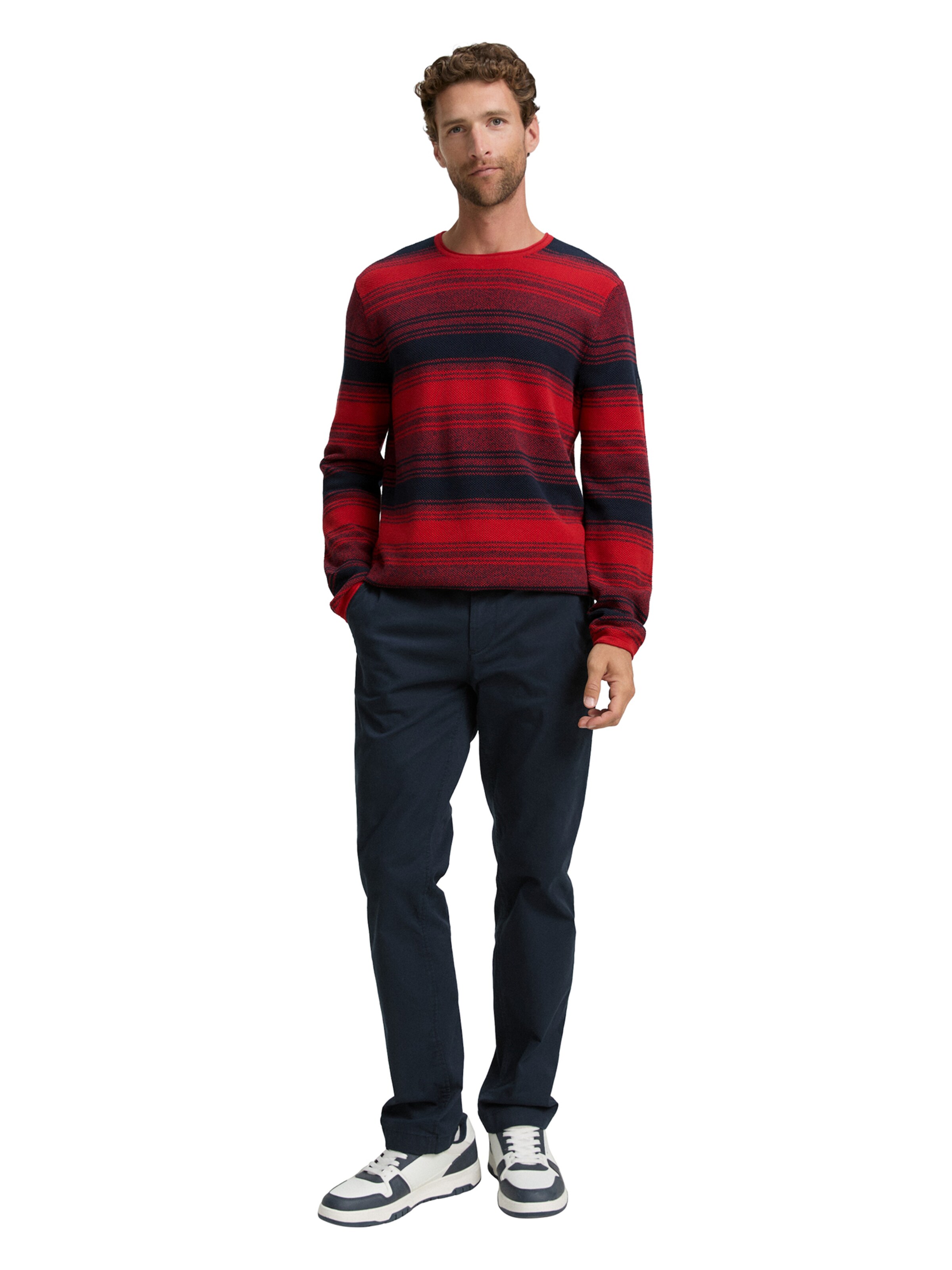 TOM TAILOR Pulover | rdeča barva