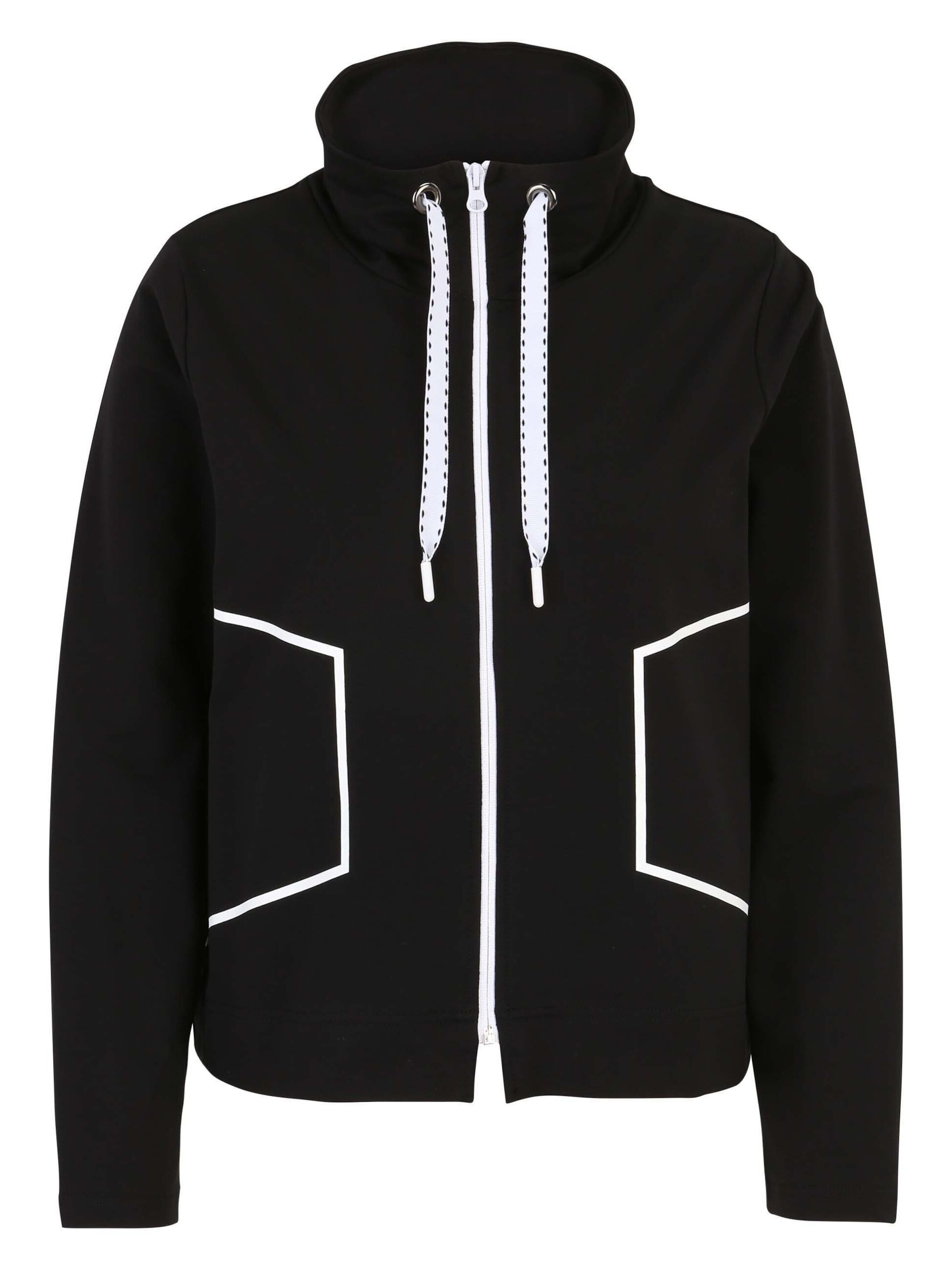 Doris Streich Sweatjacke in Schwarz: Vorderseite