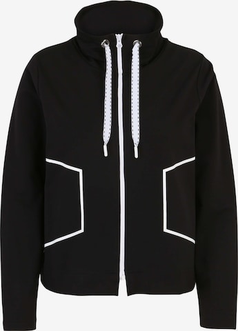 Doris Streich Sweatjacke in Schwarz: Vorderseite