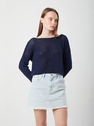 MixRay Pull-over 'Pullover' en S-L en bleu marine, Vue avec produit