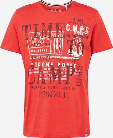 T-Shirt 'The Craftsmen' CAMP DAVID en rouge : devant