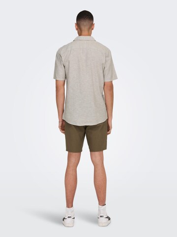 Only & Sons Regular Fit Hemd 'Caiden' in Grau