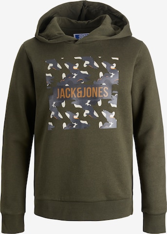 Jack & Jones Junior Mikina – zelená: přední strana