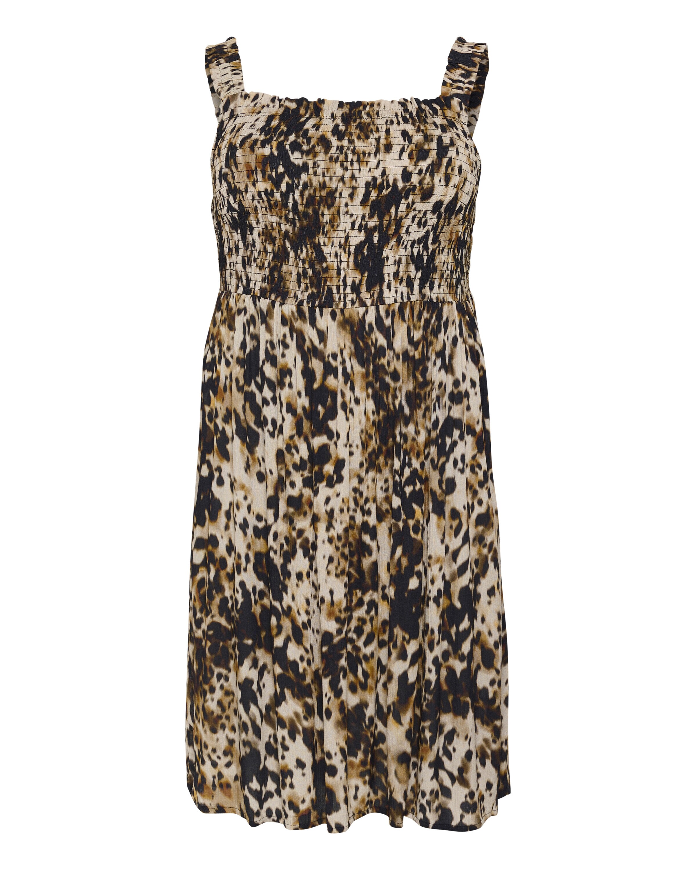 KAFFE CURVE Kleid 'Julia' in Braun: Vorderseite