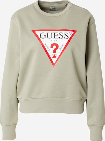 Felpa di GUESS in verde: frontale