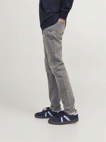 Coupe slim Jean Jack & Jones Junior en gris : devant