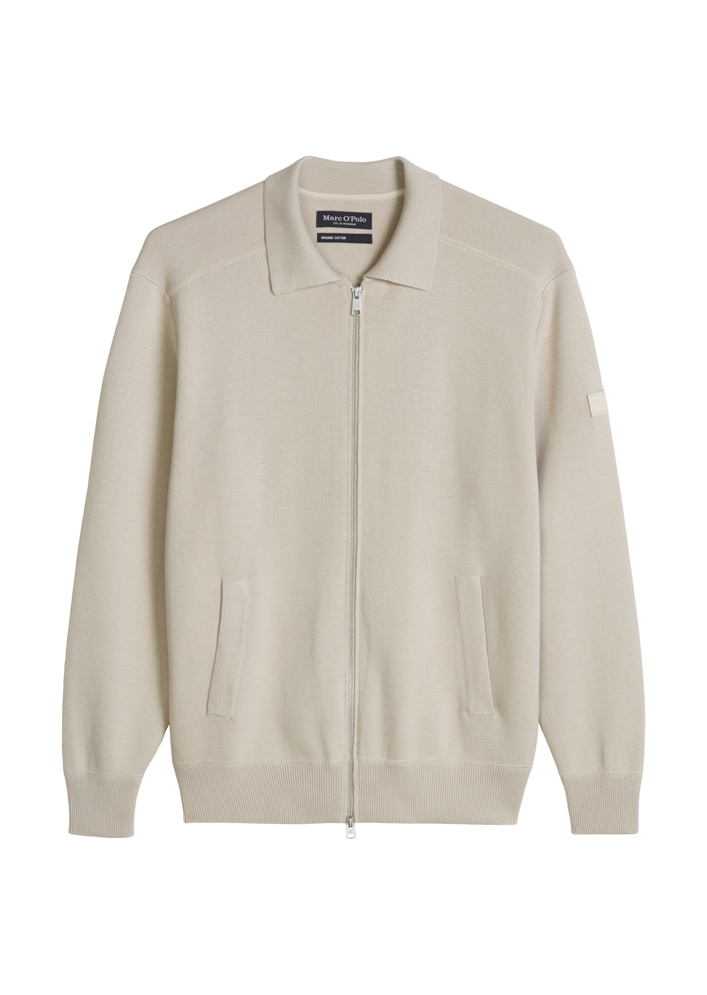 Marc O'Polo Strickjacke in Grau: Vorderseite