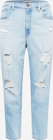 Levi's® Plus Jeans 'PL High Waisted Mom Jean' i blå: framsida