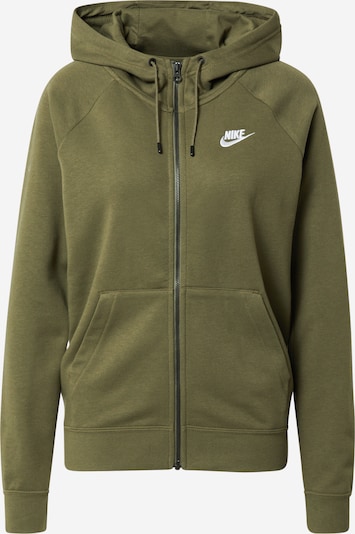 Nike Sportswear Gornji dio trenirke u maslinasta / bijela, Pregled proizvoda