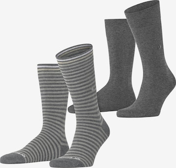 BURLINGTON Socks 'Everyday Stripe 2-Pack' in Grey: front