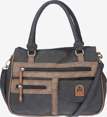 Christian Wippermann Handtasche 'Große Damen Tasche Umhängetasche Schultertasche' in Blau: Vorderseite