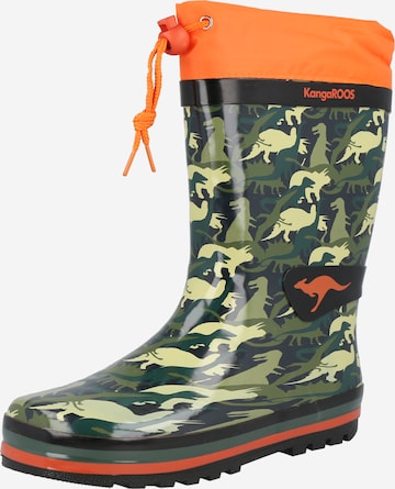 KangaROOS Rubber Boots in Green: front