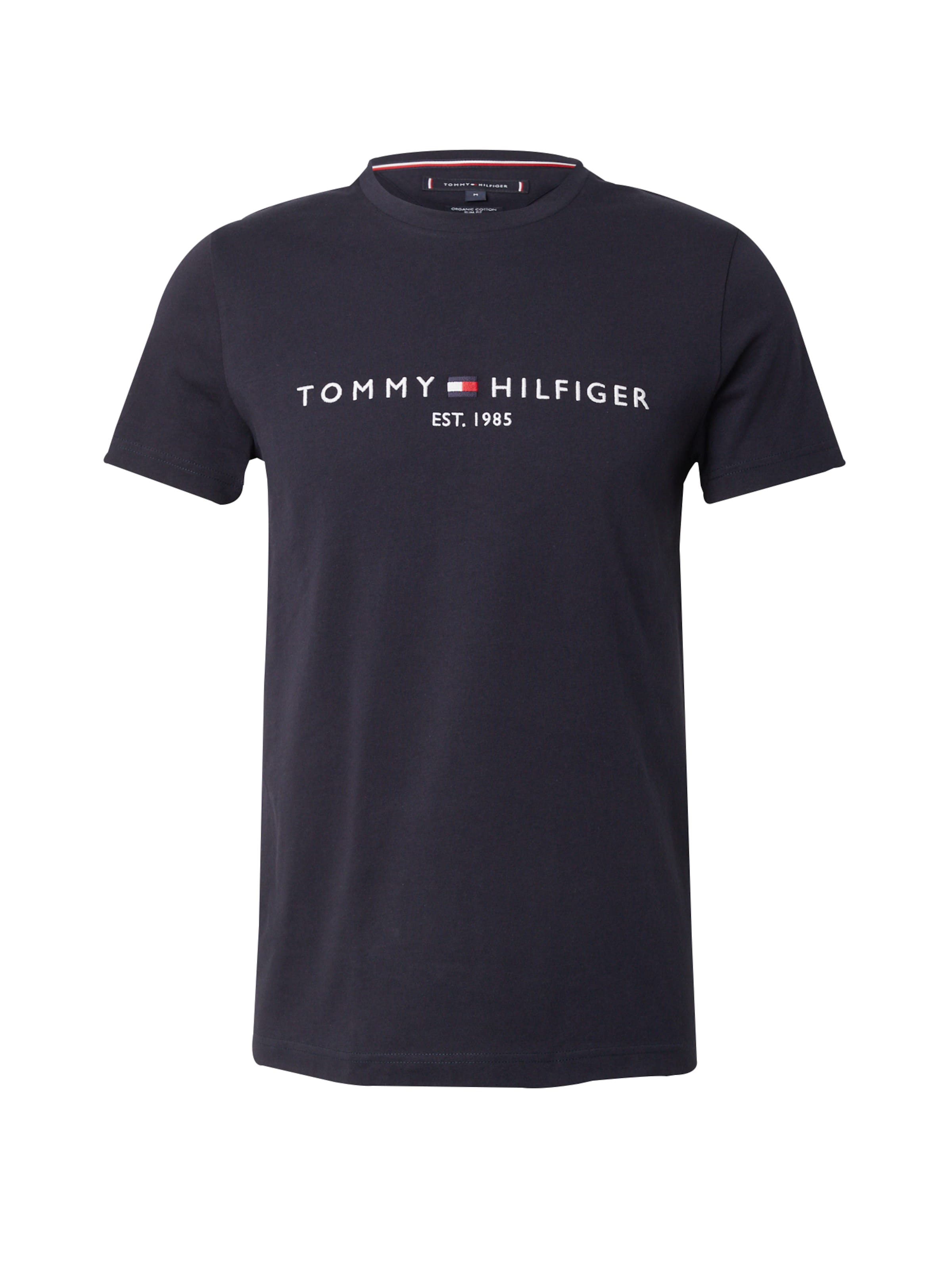 TOMMY HILFIGER Средняя посадка Футболка в Синий: спереди