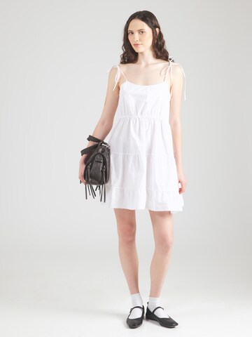 HUGO - Vestido de verano 'Karamela-1_B' en blanco: frente