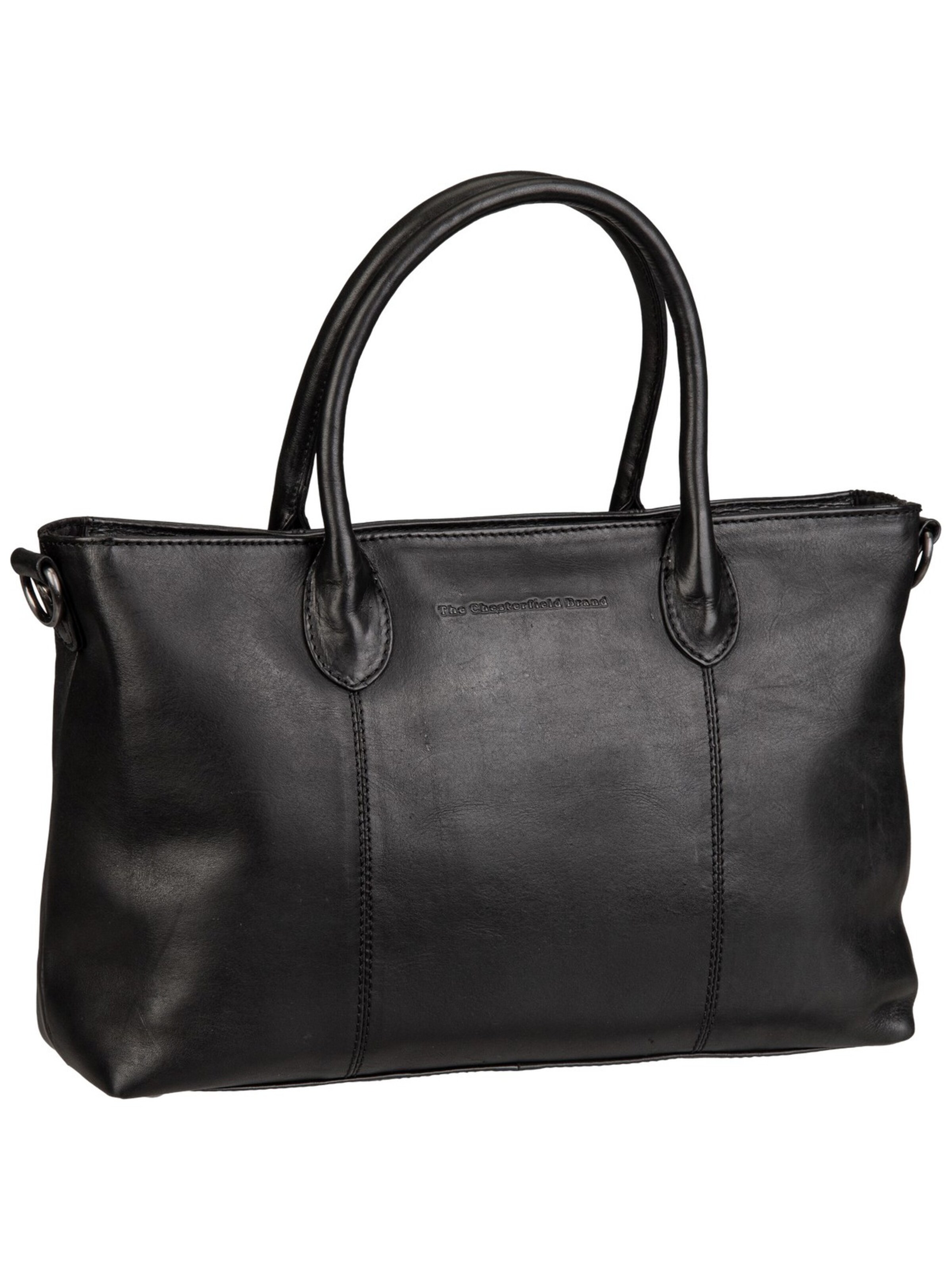 The Chesterfield Brand Shopper 'Pergamino' in Black: front