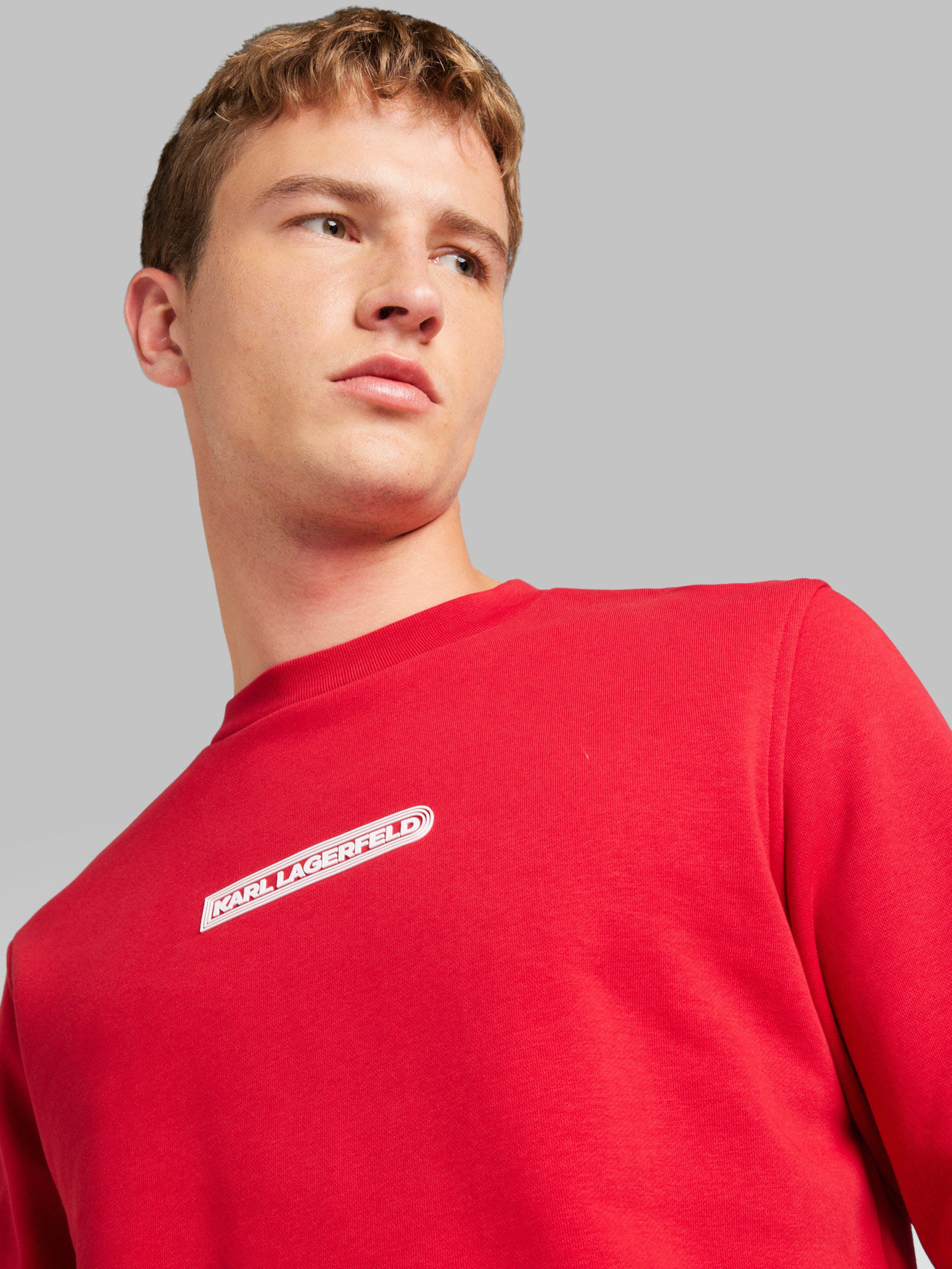 Karl Lagerfeld Sweatshirt in Red ABOUT YOU