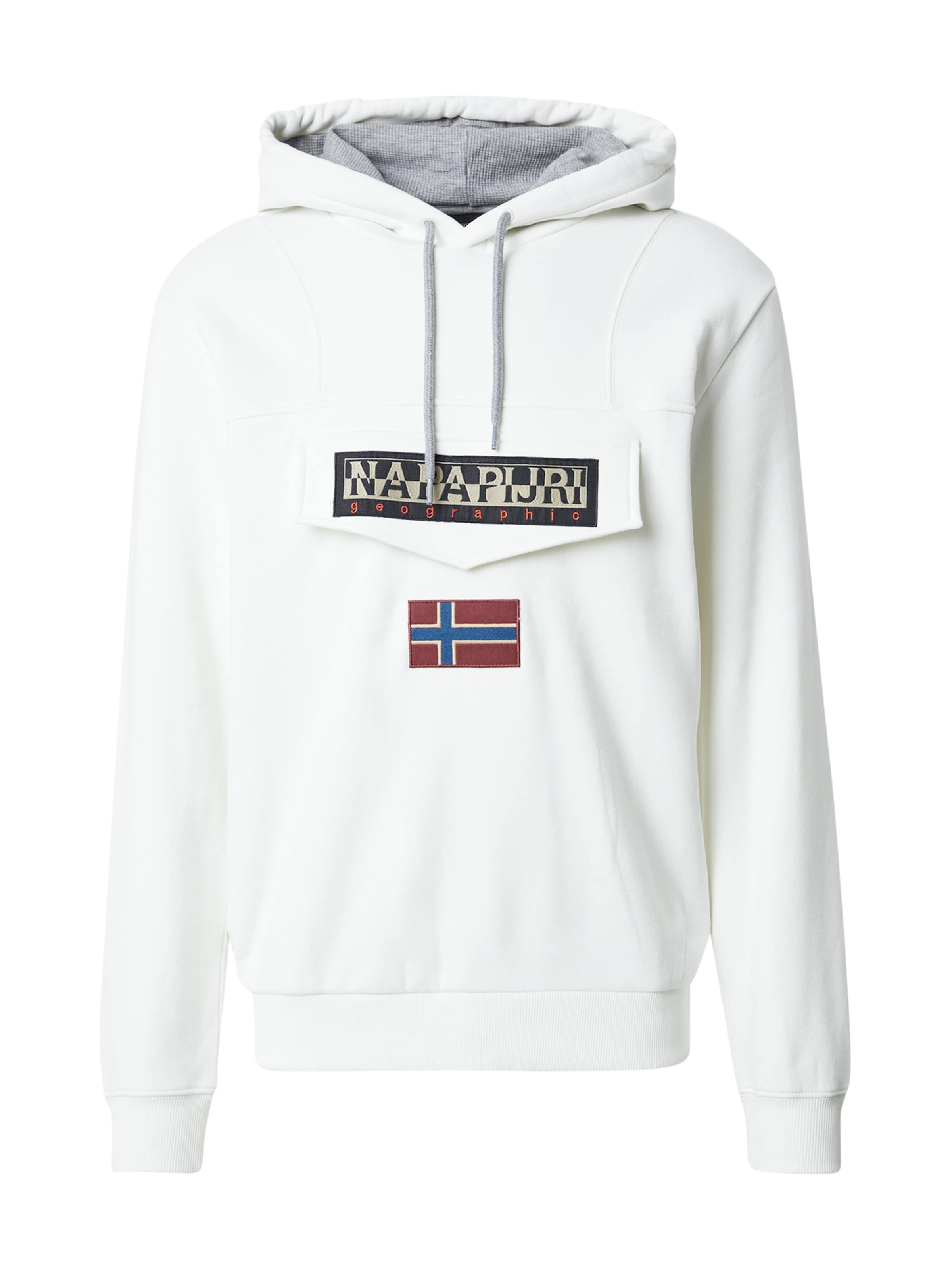 NAPAPIJRI - Sweatshirt 'Burgee Wint 4' em branco: frente