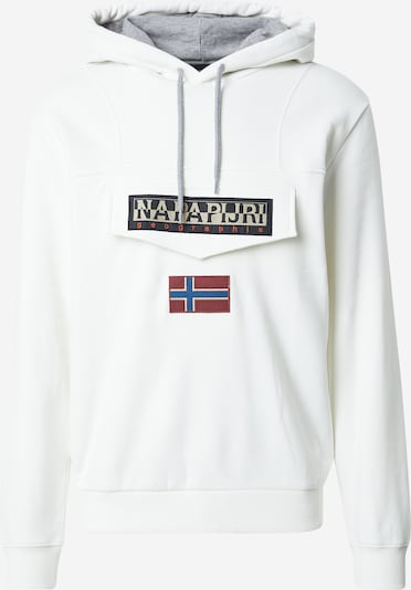 NAPAPIJRI Collegepaita 'Burgee Wint 4' värissä sininen / punainen / musta / valkoinen, Tuotenäkymä