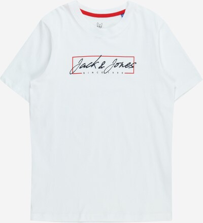 Jack & Jones Junior T-Shirt 'ZURI' en rouge / noir / blanc, Vue avec produit