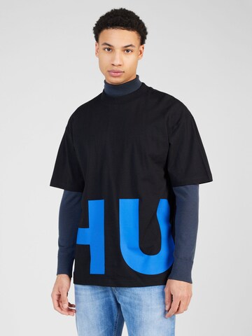 HUGO Shirt 'Nannavaro' in Zwart: voorkant