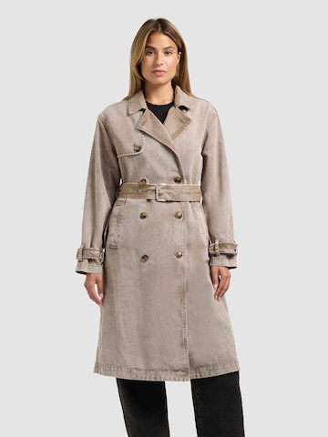 Manteau mi-saison 'Hera' khujo en marron : devant