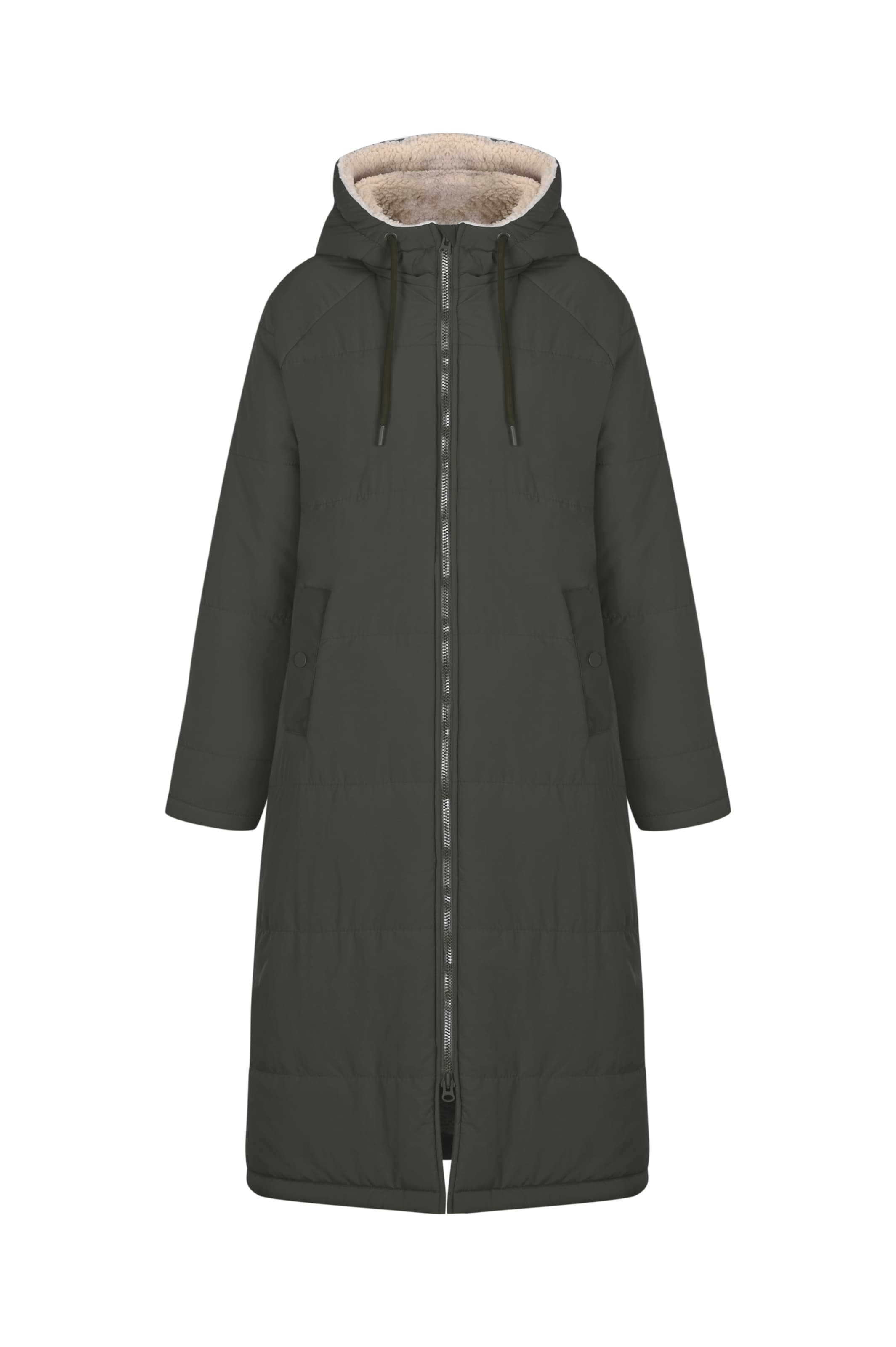 FRESHLIONS Freizeitmantel in Braun: Vorderseite