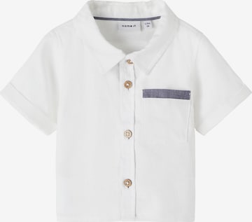 NAME IT Regular fit Button Up Shirt in White: front