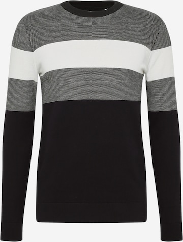 TOM TAILOR Sweater in Black: front