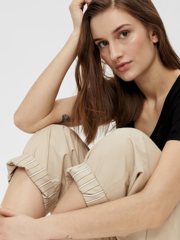 OBJECT - Loosefit Pantalón plisado 'Nancy' en beige