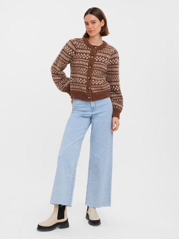 VERO MODA Knit Cardigan 'Kaira' in Brown