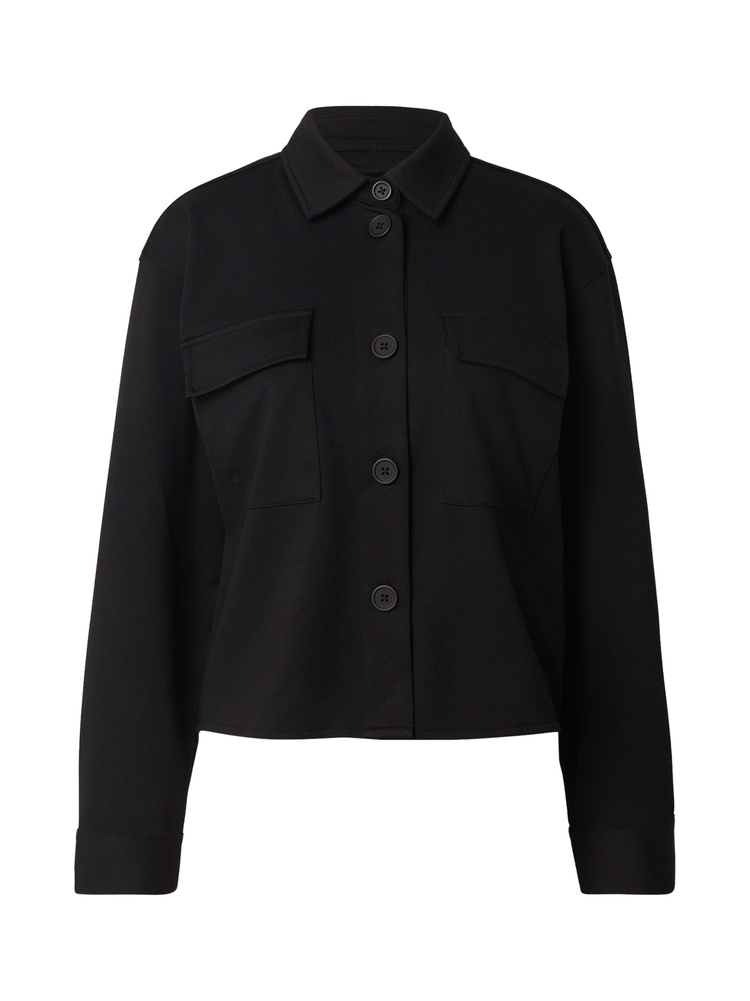 Wide leg Geacă de primăvară-toamnă de la Smith&Soul pe negru: față