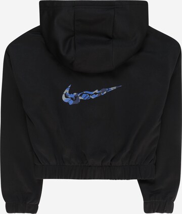 NIKE - Sudadera con cremallera deportiva en negro