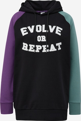 Sweat-shirt QS en mélange de couleurs : devant