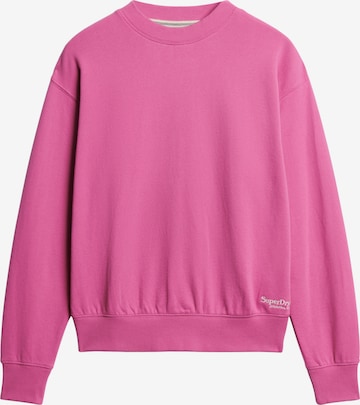 Sweat-shirt Superdry en rose : devant