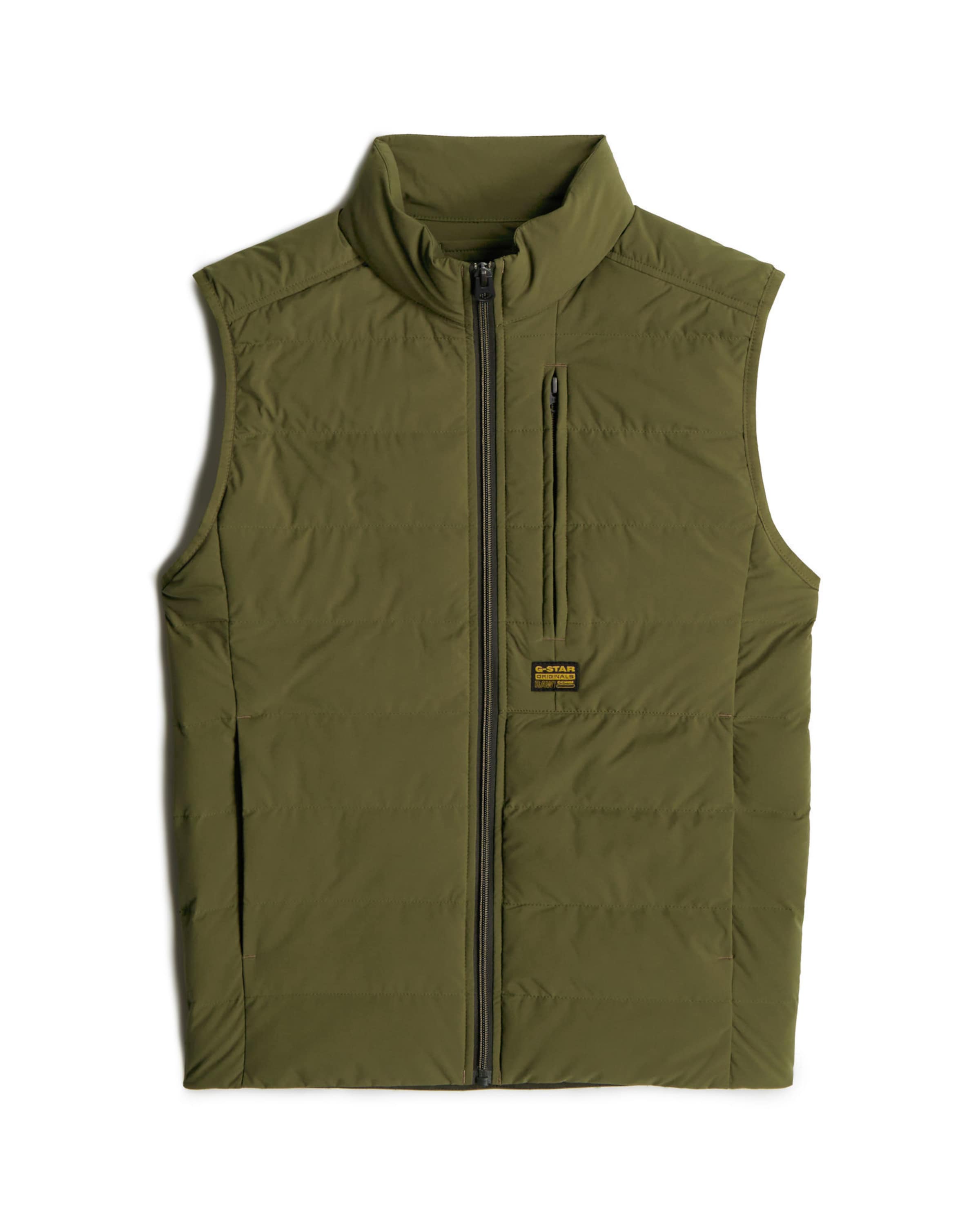 G-STAR Weste in Grün: Vorderseite
