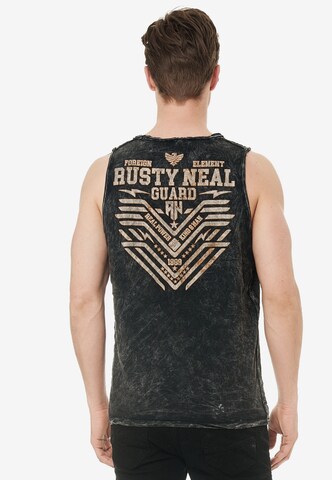 Rusty Neal Cooles Tanktop mit angesagtem Print in Grau